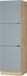 Vicco Hoge kast Fame-Line, Licht blauw-grijs/Goudkleurig Eiken, 60 cm