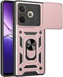 Techsuit Hoesje geschikt voor Oppo A5 Pro - Camshield Back Cover - Roségoud