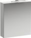 Laufen Base - Armoire à miroir avec éclairage LED, 70x60x19 cm, 1 porte, charnières à gauche, blanc mat