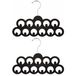5Five Porte-vêtements - 2x - 11 crochets de suspension - plastique - pour ceintures et cravates - porte-ceintures
