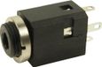 Cliff FC681374V Jackplug 3.5 mm Bus, montage vertical Nombre de pôles : 3 Stéréo Noir 1 pièce(s)