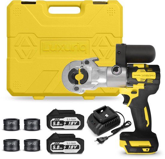 Luxuriq Accu Perstang - Krimptang - Perstang voor persfitting - Incl. 2 accu’s