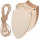 Non-branded 10 Pieces Wooden Sign Cutouts with Jute Rope