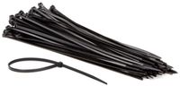Perel SET MET NYLON KABELBINDERS - 4.8 x 300 mm - ZWART (100 st