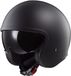 LS2 OF599 Spitfire II Solid Mat Zwart Jethelm - Helm