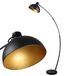 Lampenboog, retro design, noir-or, 165 cm, douille E27, réglable