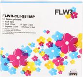 FLWR - Inktcartridge / CLI-581XL / 5-pack Zwart en Kleur - Geschikt voor Canon