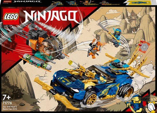 LEGO Ninjago Jay en Nya's racewagen EVO - 71776 - Bouwset - 5702017189628