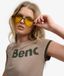 Superdry Femme T-shirt Bench Ajusté à Manches Courtes Superposé Beige Taille: M