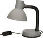 Gerimport Lampe de bureau - gris - métal/plastique - réglable - 16 x 12 x 30 cm