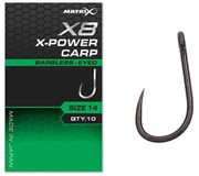 Matrix X8 X-Power Carp Eyed-Barbless Haakmaat 12 (10 stuks)