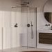 Brauer Oblivion - Inloopdouche - Helder Glas - 70 x 200 cm - incl. Glascoating - PVD Gunmetal Geborsteld