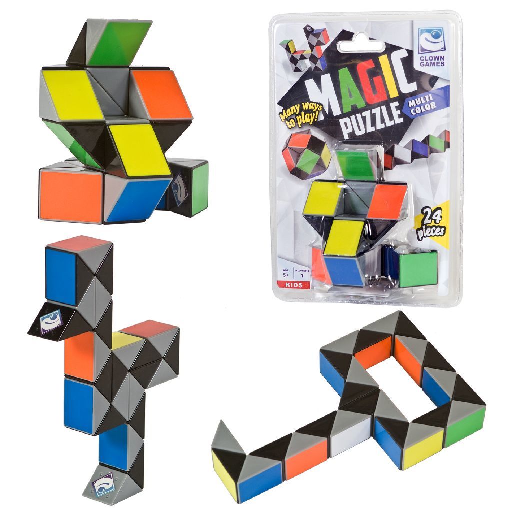 Magic Puzzle Clown Magic Puzzle 24 delig Multicolor - 5+ jaar