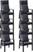 LUX outdoor living Annecy dining tuinstoel set van 8 | aluminium | antraciet