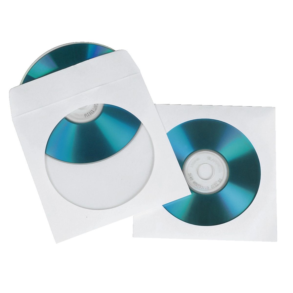 Hama CD Paper Sleeves - White - 100 pcs/Pack