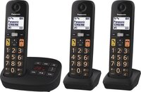 Panasonic KX-TGU133EXB - Dect telefoon - Senioren - Trio - Zwart