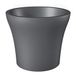 Scheurich No1 Style, plantenbak van kunststof, metallic grijs, 40 cm diameter, 33,6 cm hoog, 24 l vol.