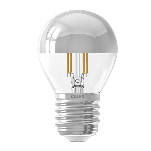 Calex LED lamp E27 Kogel Zilver 3.5W - Dimbaar