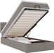 vidaXL Lit avec matelas 90x200 cm tissu taupe