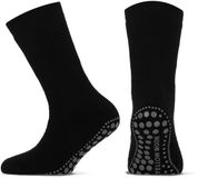 Yellow Moon Katoenen kindersokken met antislip – Black – 39-42