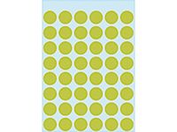 HERMA Etiket 1868 rond 12mm fluor groen 240stuks