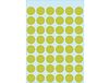HERMA Etiket 1868 rond 12mm fluor groen 240stuks