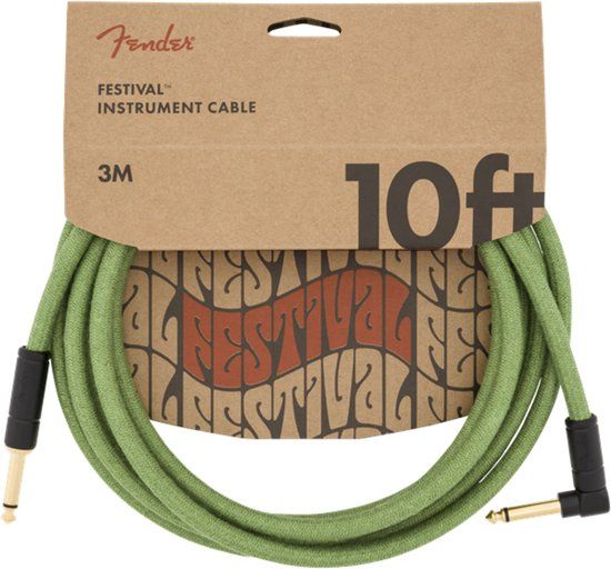 Fender Festival Instrument Cable 3m Green