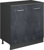 Vicco Uitbreidingskast Rion, Zwart beton/Antraciet, 80 x 46 cm