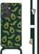 iMoshion Hoesje Samsung Galaxy S21 Ultra - Siliconen Design Hoesje met Koord - Groen / Avocado Green