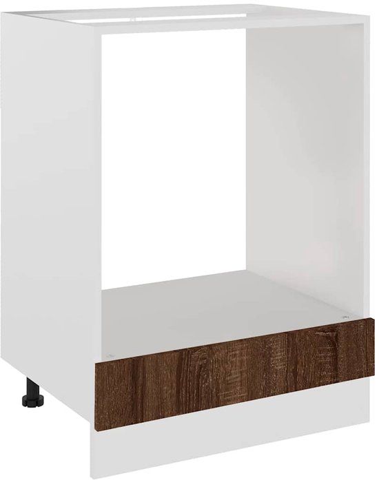 vidaXL Ovenkast Lyon 60x46x81,5 cm Bewerkt Hout Bruin Eikenkleur
