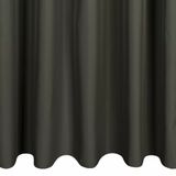 Eurofirany 448478 Sheer Polyester Graphite Monochromatic Loop Curtain 1550 x 2000 mm