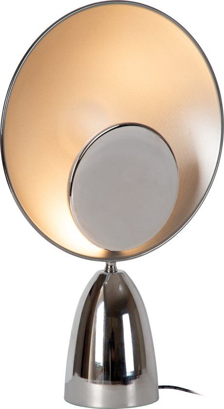 Lucide CASTAMAR - Tafellamp - Ø 25,5 cm - LED - 1x8W 2100K - Chroom