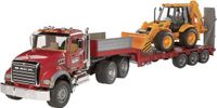 Bruder MACK Granite Low loader and JCB 4CX - 2813