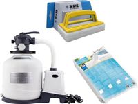 Intex - Zoutwatersysteem 26662GS & Zwembadzout 40 kg & WAYS Scrubborstel