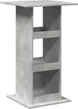 vidaXL Bartafel met opbergruimte 60x60x102 cm bewerkt hout betongrijs