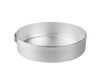 Pentole Agnelli Family Cooking Aluminium cilindrische taartvorm met ring, zilver, 28 cm