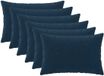 vidaXL - Kussensloop - 6 stuks - HEERLEN - Blauw - 50 x 70 cm - Katoensatijn