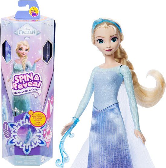 Mattel Disney Frozen Elsa Modepop, Draaien en Ontdekken