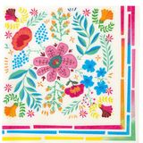 Talking Tables Boho kleurrijke papieren servetten met bloemenprint