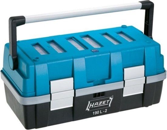 Hazet 190L-3 Gereedschapskist (leeg) - Kunststof - Zwart/Blauw/Zilver