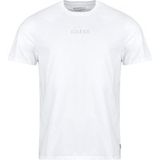 Guess Quattro G Mist T-shirt met korte mouwen voor heren, Puur wit, S