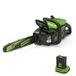 Greenworks GD60CS40 60V Accu Kettingzaag 40 cm Zwart/Groen