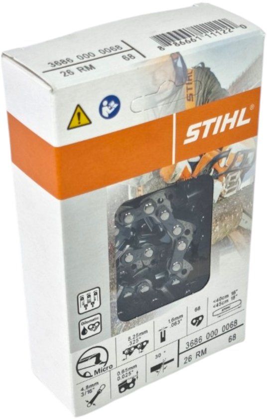 Stihl Accessoires Stihl .325" Rapid Micro (RM) zaagketting 45 cm .325" 1,6 mm 68 TG