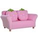 HOMCOM canapé pour enfants - rembourrage doux - finition de haute qualité - rose
