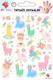 All4Kids Tatouages temporaires pour enfants : Lamas joyeux