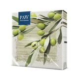 PAW Servetten 33 x 33 cm, 20 stuks - Griekse Olijven