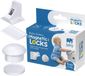 SIPO Serrure de placard magnétique - Blocage invisible set de 4 pièces - Avec clé magnétique - SBS-M4