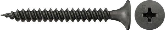 Fischer 665089 - Gipsplaatschroef - 3.5x45mm - Zwart - 1000 stuks