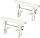 Kalitec Siwitec support de radiateur universel 190 x 35 x 1,5 mm, set de 2, pré-assemblé, blanc