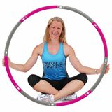 ResultSport Hula Hoop Adult Bands 1.2 kg Weight 100 cm Wide 8-Piece Removable